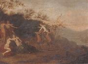 An open landscape with nymphs and satyrs, unknow artist